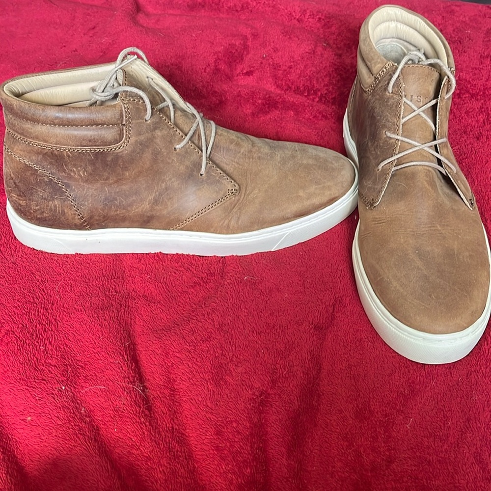 Nisilo Men’s Diego Low Top Leather Sneaker- 10.5